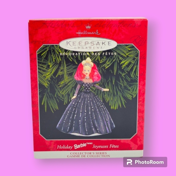 Vintage 1998 Hallmark Keepsake Holiday Barbie Ornament - Picture 1 of 6